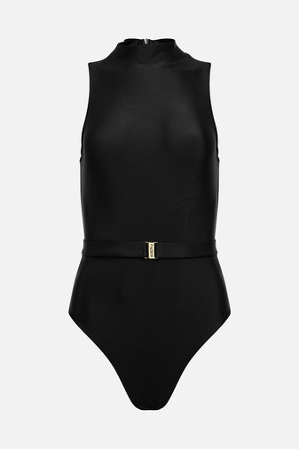 The High Silhouette Swimsuit in Onyx