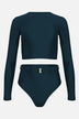 The High Waist Silhouette Bikini Bottom in Palm