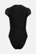 The Plunge Silhouette Swimsuit in Onyx