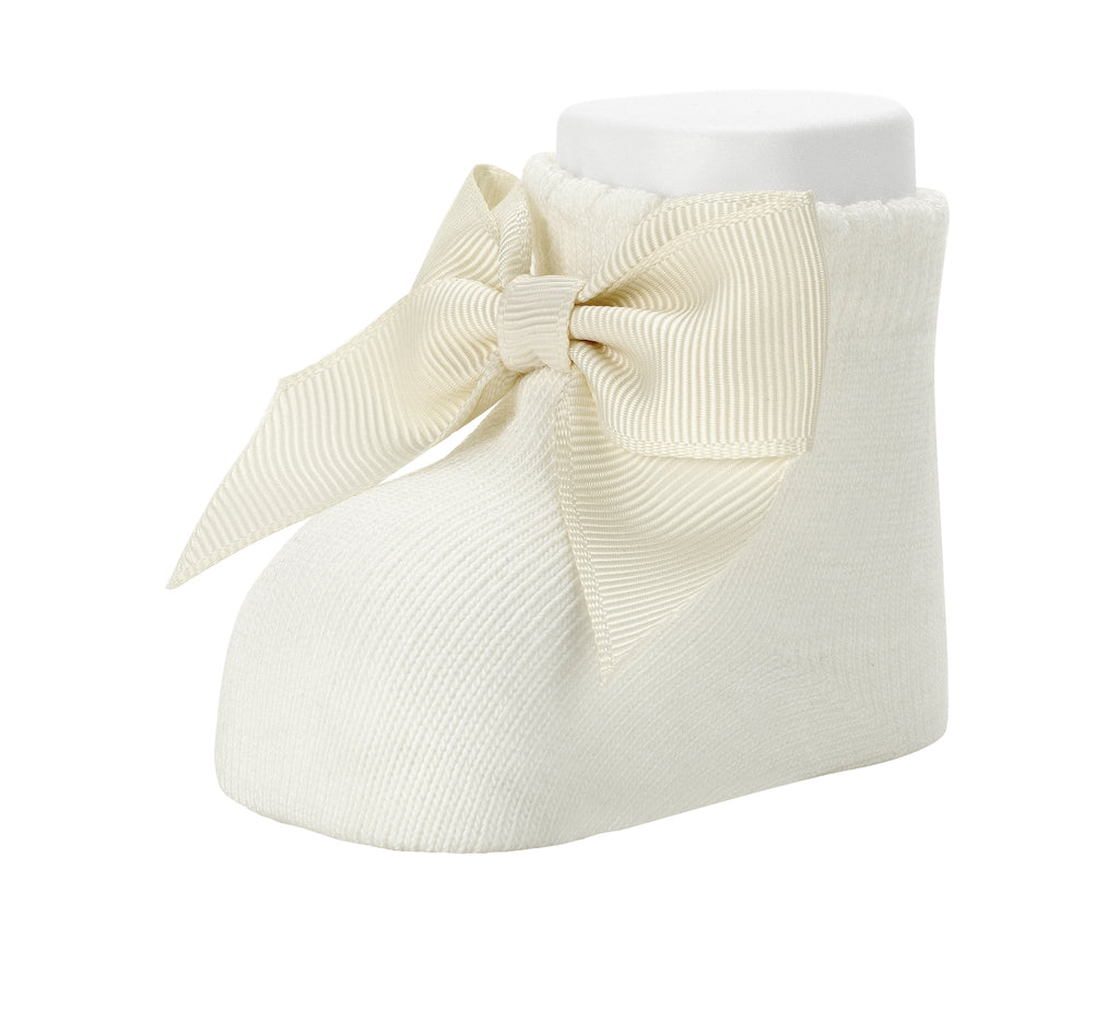 Organic Cotton Bootie with Bow