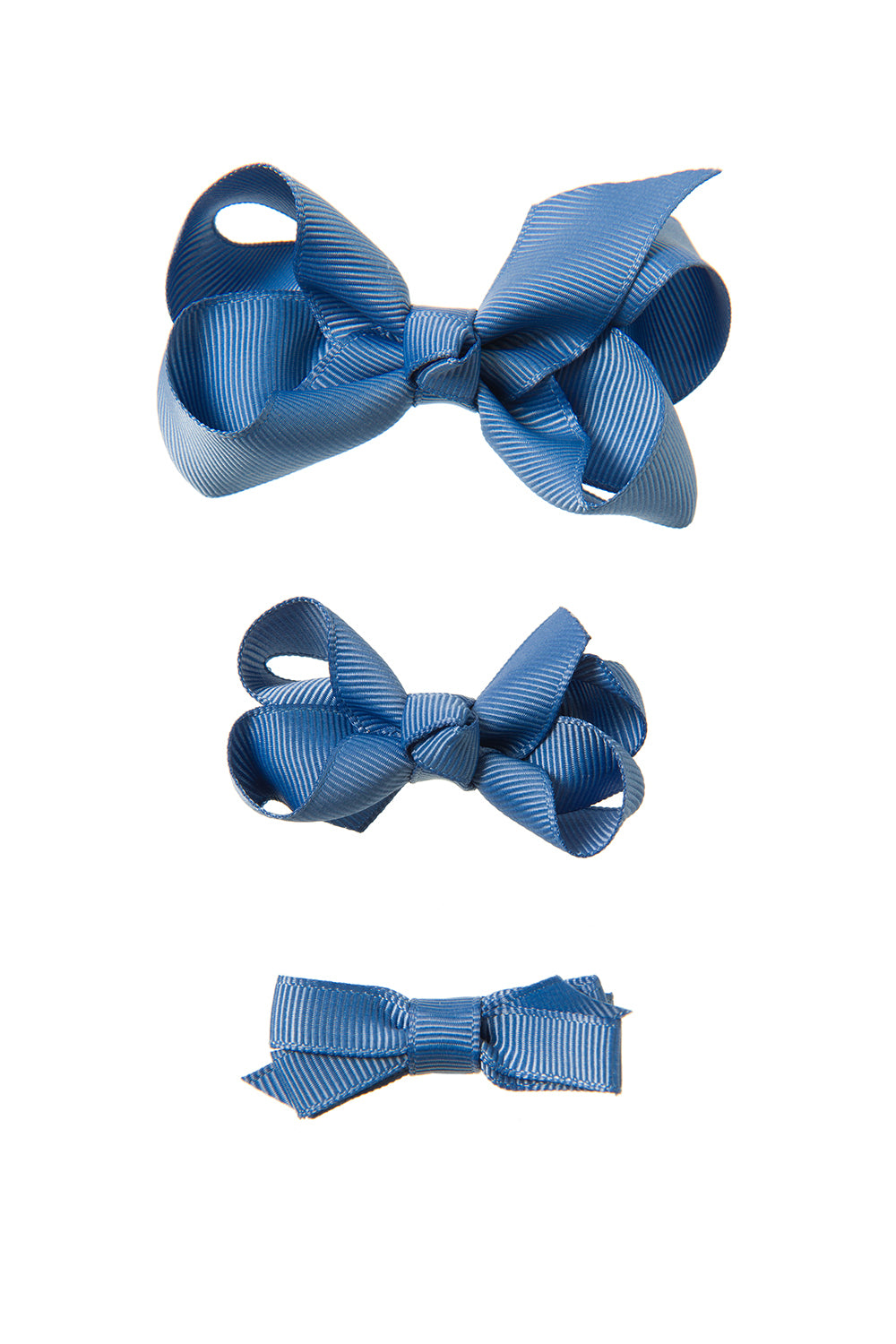 French Blue Hair bow clips