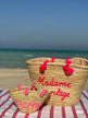 Madame a la plage Straw Bag