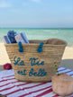 La Vie est Belle Straw Bag