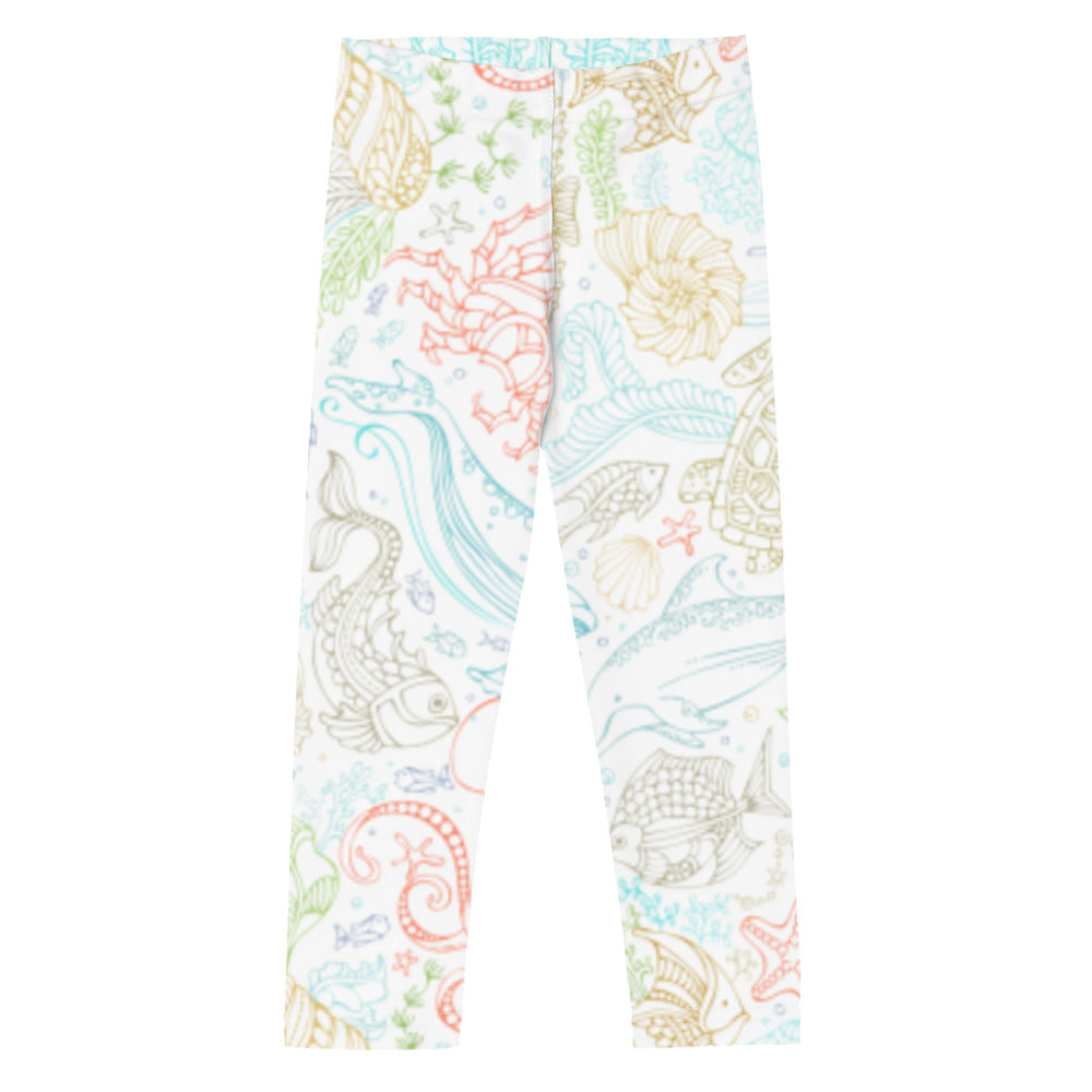 PASTEL SEA WORLD KID'S LEGGINGS