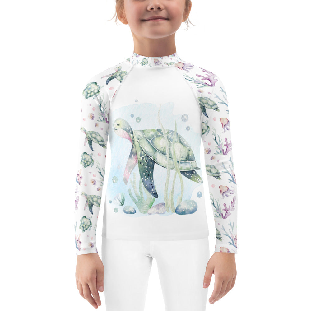 Sea Turtle Kids Rash Guard