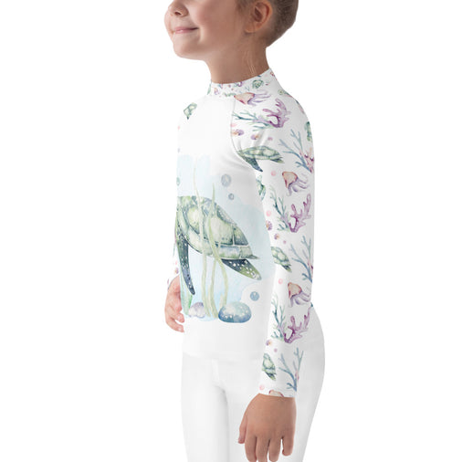 Sea Turtle Kids Rash Guard