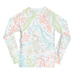 Pastel Sea World Kids Rash Guard