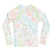 Pastel Sea World Kids Rash Guard