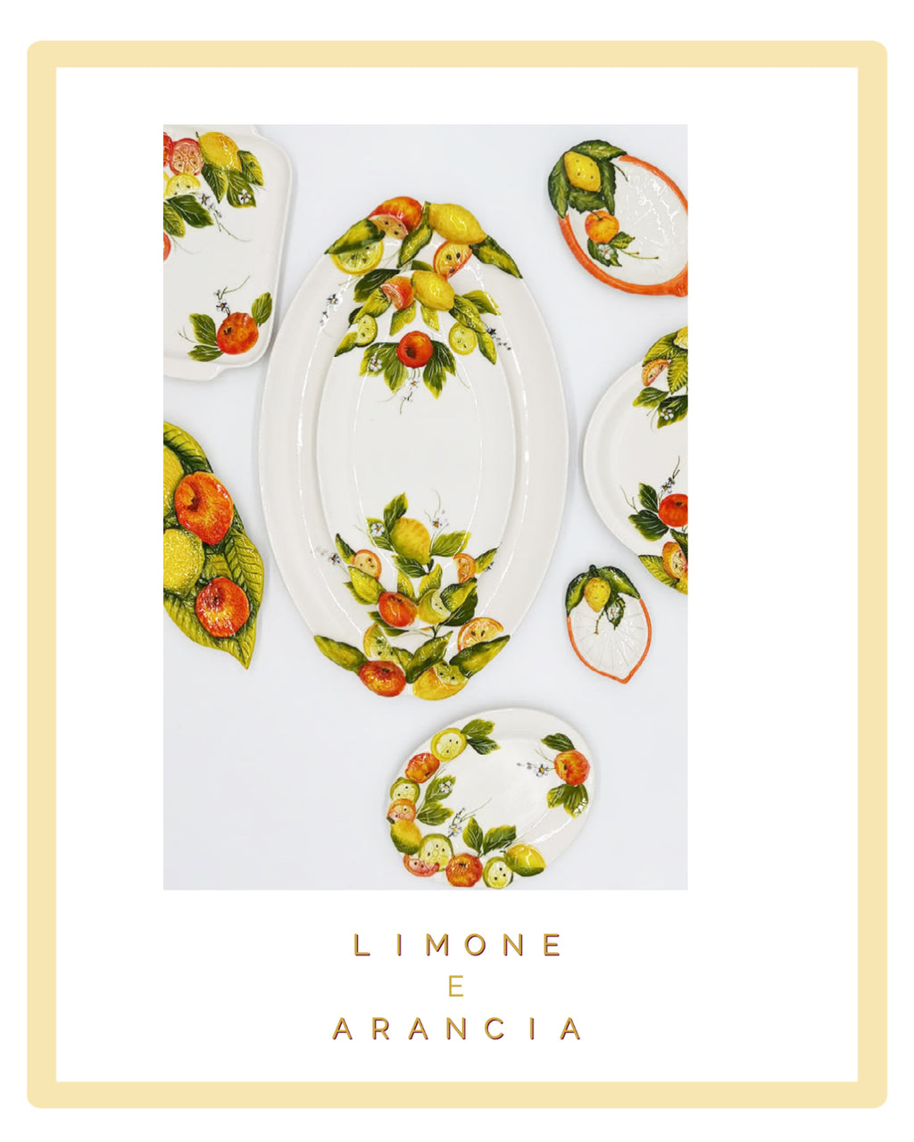 Limone e Arancia Oval tray